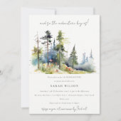 Invitation Chic Aventure Commencer la Fête des mariées de la  (Devant)