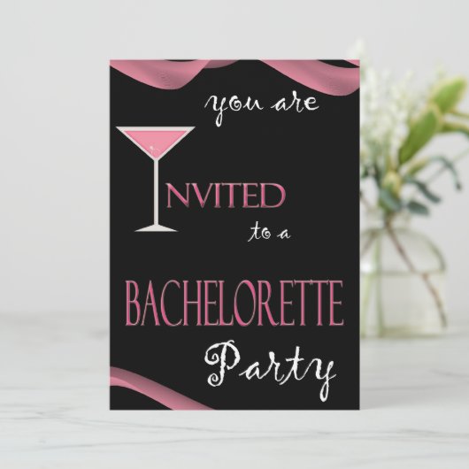 Invitation Chic Bachelorette Party (Debout devant)