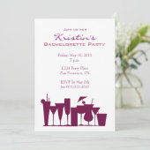 Invitation Chic Bachelorette Party (Debout devant)