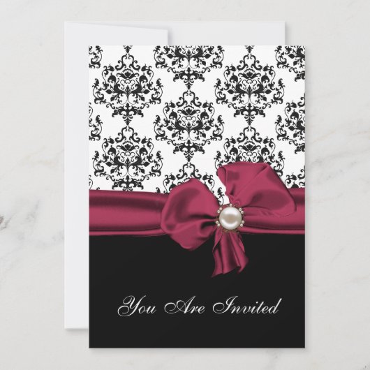 Invitation Chic Black & White Rehearsal (Devant)
