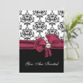 Invitation Chic Black & White Rehearsal (Debout devant)