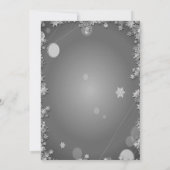 Invitation Chic Blanc Noir Balls Stars Vacances (Dos)