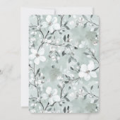 Invitation Chic Blue Dragonflies Anniversaire (Dos)