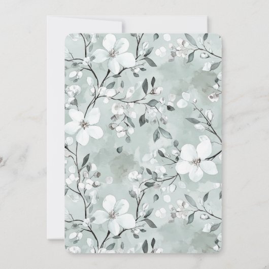 Invitation Chic Blue Dragonflies Anniversaire (Dos)