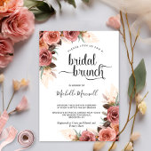 Invitation Chic Blush Pampas rose Grass Floral Brundal