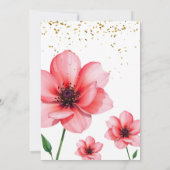 Invitation Chic Blush Pink Floral Confetti Frame Wedding (Dos)