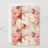 Invitation Chic Blush Rose Cupcake Anniversaire (Dos)