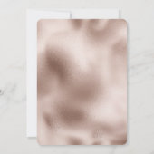 Invitation Chic Blush Rose rose blanc Mariage d'amour (Dos)