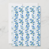 Invitation Chic Boho Blue Wildflower Boy floral Baby Shower (Dos)