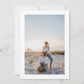 Invitation Chic Boho Bold Typographie Photo Enregistrer La Da (Dos)