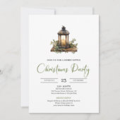 Invitation Chic Boho Botanical Earthy Holiday Party Invites (Devant)
