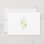 Invitation Chic Boho Fleur sauvage de douche nupti (Dos)