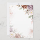 Invitation Chic Boho Fleurs Roses Quinceañera (Dos)