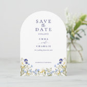 Invitation Chic Boho Photo Wedding Enregistrer la date (Debout devant)