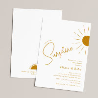Chic Boho You Are My Sunshine Baby shower