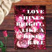 Invitation Chic Bold Parties scintillant rose Retro Mariage d