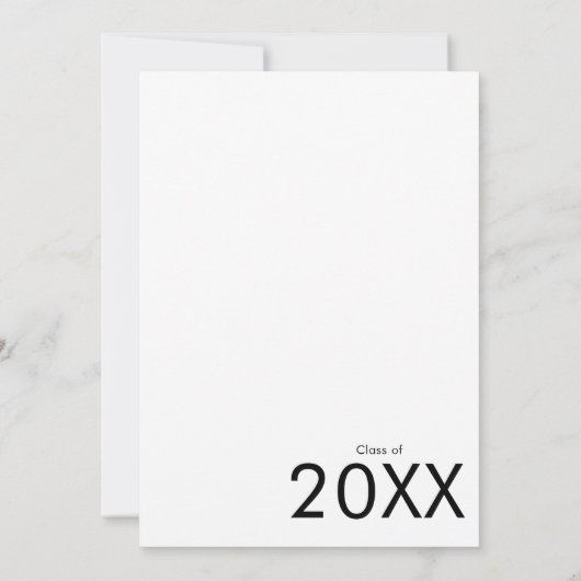 Invitation Chic Bold Typography Graduation Party (Dos)