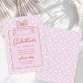 Invitation Chic Bow Polka Dot Galentine's Day Brunch