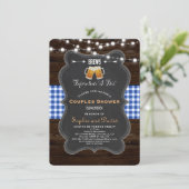 Invitation Chic BREWS avant leur Fiançailles "je fais" (Debout devant)