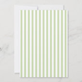 Invitation Chic Bridal Shower Modern Script Green Stripes (Dos)