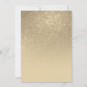 Invitation Chic Bright Gold Parties scintillant Ombre Diplôme (Dos)