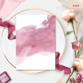 Invitation Chic Burgundy Blush Aquarelle et Mariage Floral