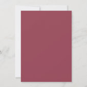 Invitation Chic Burgundy & Blush Wedding Rehearsal Dinner  (Dos)
