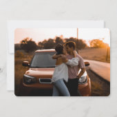 Invitation Chic Burnt Ombre Aquarelle Florale Mariage Photo (Dos)