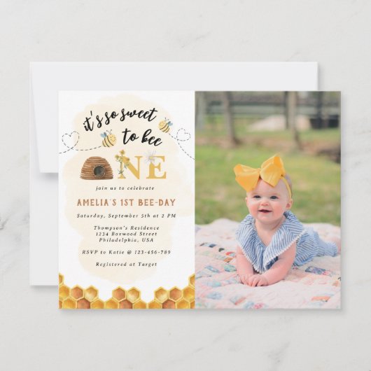 Invitation Chic C’est tellement gentil d’être un premier anni (Devant)