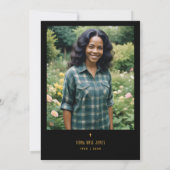 Invitation Chic Callas White Bouquet Stained Glass Photo (Dos)