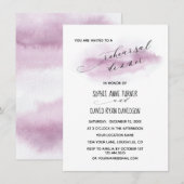 Invitation Chic Calligraphie Pink Aquarelle Dîner de répétiti (Devant / Derrière)