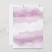 Invitation Chic Calligraphie Pink Aquarelle Dîner de répétiti (Dos)