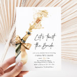 Invitation Chic Champagne Elégant Fête des mariées de pain<br><div class="desc">Aller jusqu'à la douche nuptiale avec notre superbe chic élégant Champagne Let's Toast Bridal Shower Invitation. Cette invitation incarne le raffinement et le charme, invitant les invités à se joindre à la célébration du voyage de la future mariée vers le bonheur conjugal. Avec son design épuré avec des lunettes de...</div>