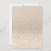 Invitation Chic Champagne Pailleté Sweet 16 (Dos)