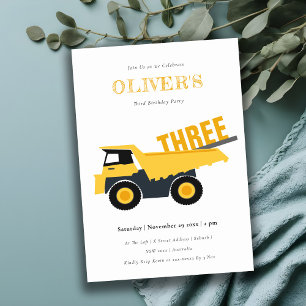 Invitation Chic Chauffage Camion À Tout Âge Anniversaire