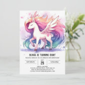 Invitation Chic Cheval Editable Anniversaire (Debout devant)