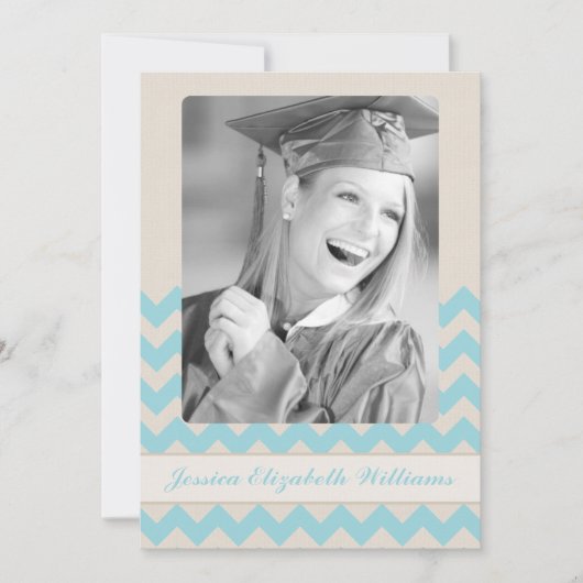 Invitation Chic Chevron (Devant)