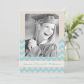Invitation Chic Chevron (Debout devant)