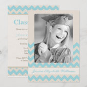 Invitation Chic Chevron (Devant / Derrière)