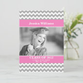 Invitation Chic Chevron (Debout devant)