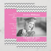 Invitation Chic Chevron (Devant / Derrière)