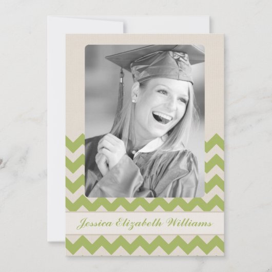 Invitation Chic Chevron (Devant)