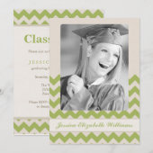 Invitation Chic Chevron (Devant / Derrière)