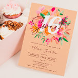 Invitation Chic chic pêche rose automne moderne photo Sweet 1<br><div class="desc">Célébrer votre Sweet 16 dans le style, à la recherche de l'invitation de la fête du 16ème anniversaire fleurie parfaite et la plus cool? Obtenez cette main branchée et boho peint rose vif et vibrante, pêche, orange et brun script d'aquarelle florale photo 16e anniversaire invitation, ajoutez votre photo à l'arrière...</div>