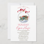 Invitation Chic Christmas Ball Holiday Open House  (Devant)