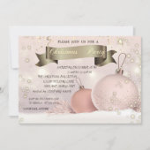Invitation Chic Christmas Balls Company Christmas Party (Devant)