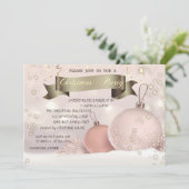 Invitation Chic Christmas Balls Company Christmas Party (Debout devant)