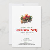 Invitation Chic Christmas decoration invite editable layout (Devant)