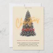Invitation Chic Christmas Party - arbre festif (Devant)