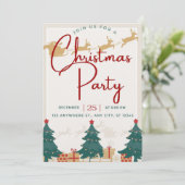 Invitation Chic Christmas Party - Festive (Debout devant)